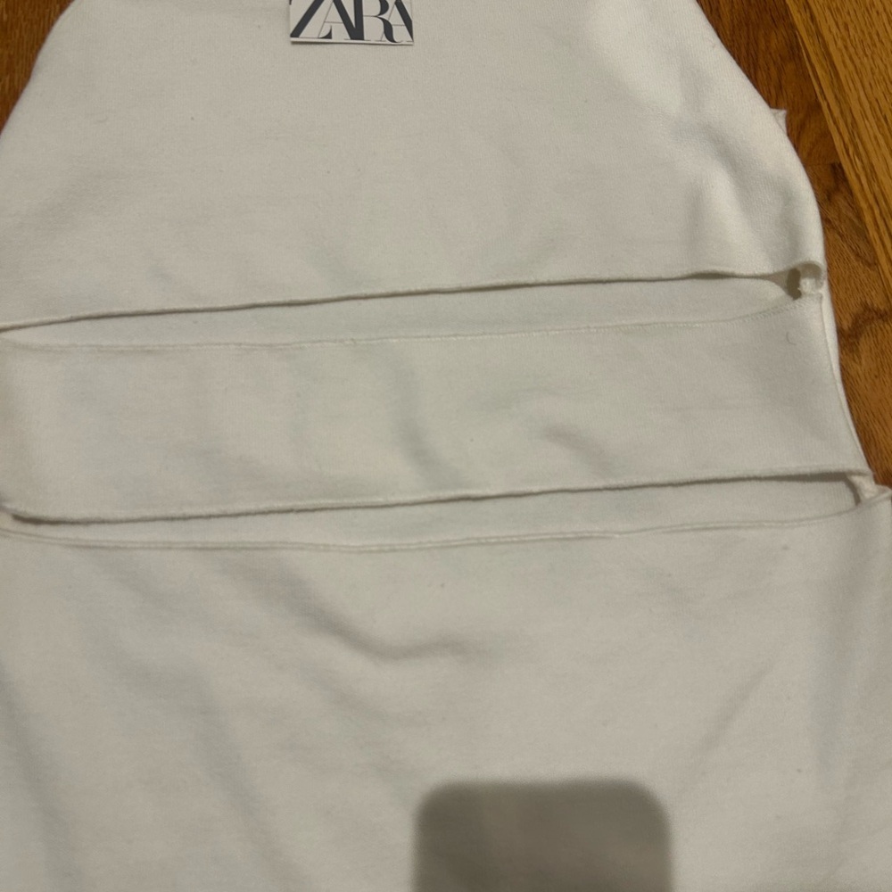 Zara White Halter Bodycon Mini Dress - Picture 2 of 10